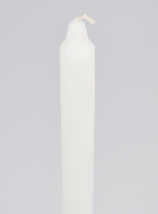 Vela Teñida en Masa 29 cm - Blanco (pic 4)