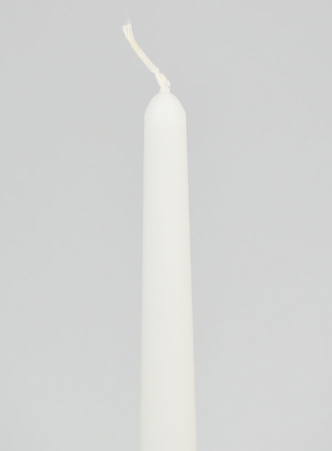 Vela Cónica Teñida en Masa 24 cm - Blanco (pic 4)