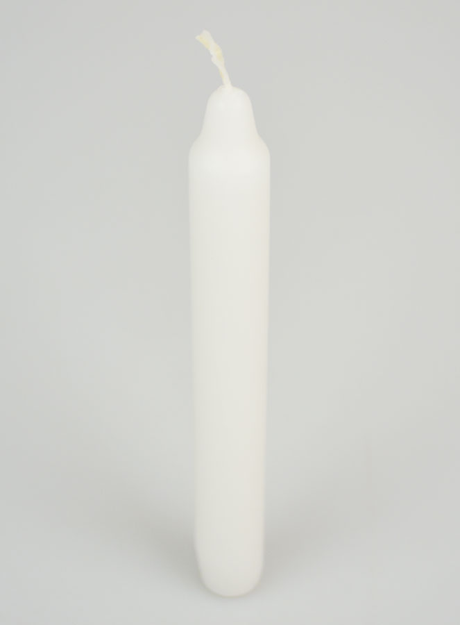 Vela Teñida en Masa 18 cm - Blanco (pic 2)