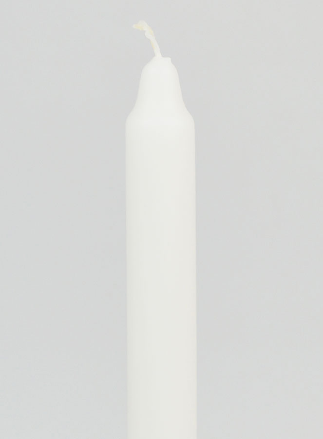 Vela Teñida en Masa 18 cm - Blanco (pic 3)