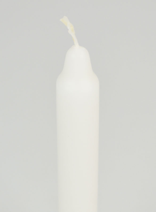 Vela Teñida en Masa 18 cm - Blanco (pic 4)