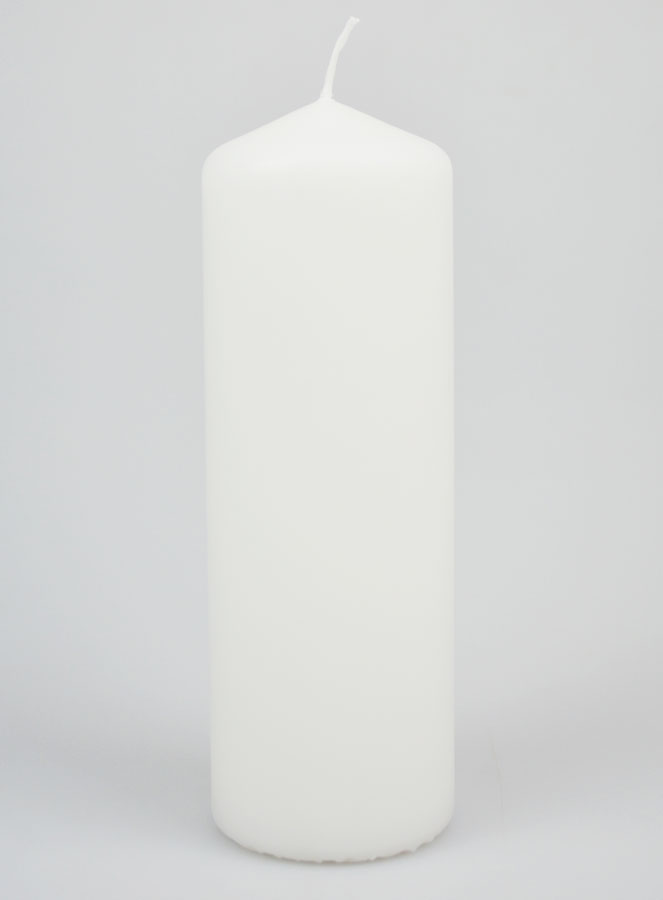 Vela Decorativa Blanca - 20 cm (pic 1)