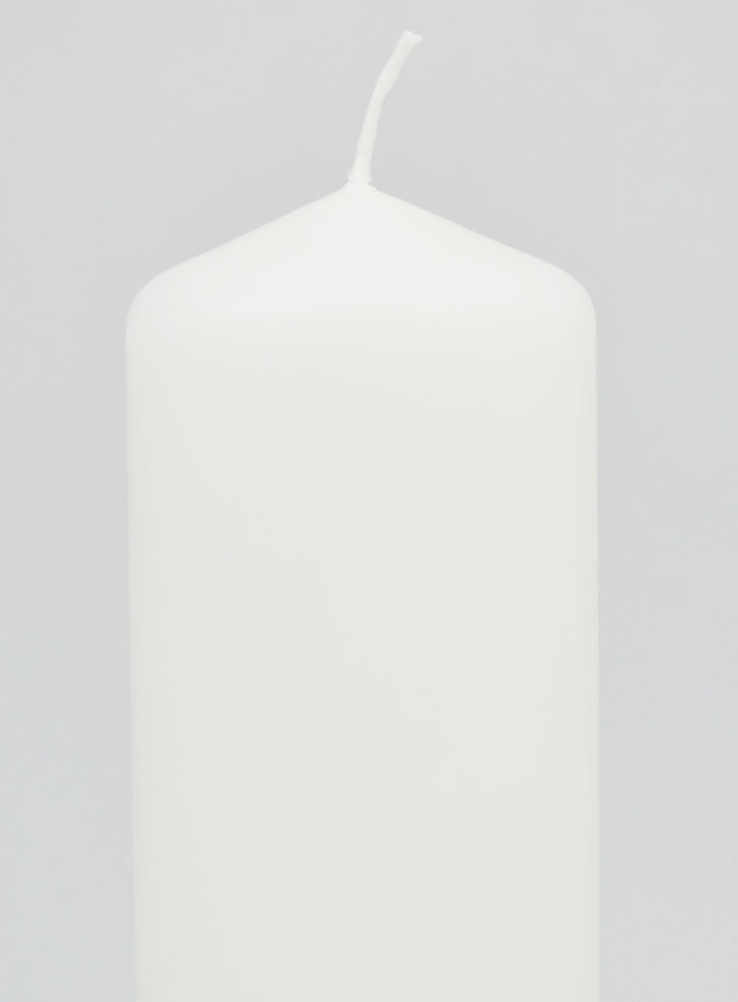 Vela Decorativa Blanca - 20 cm (pic 3)