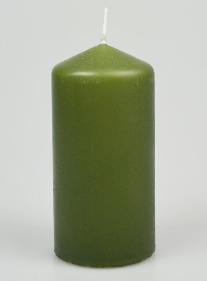 Vela Decorativa 12 cm - Oliva (pic 1)