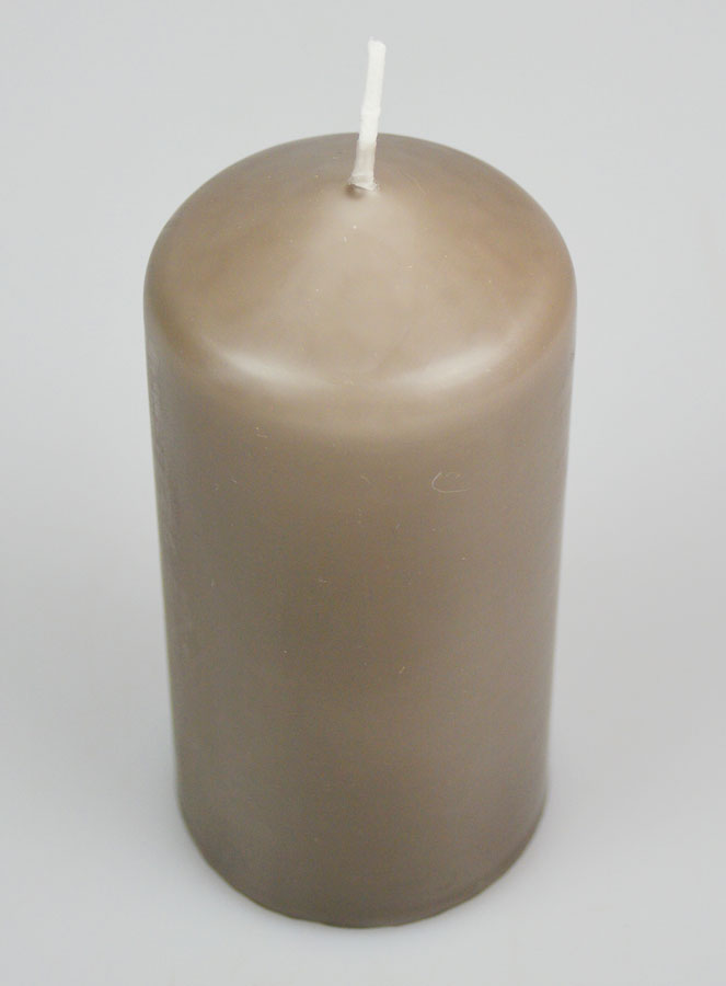 Vela Decorativa 12 cm - Color topo (pic 2)