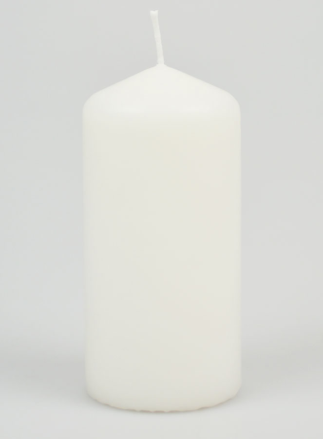 Vela Decorativa 12 cm - Blanco lechoso (pic 1)
