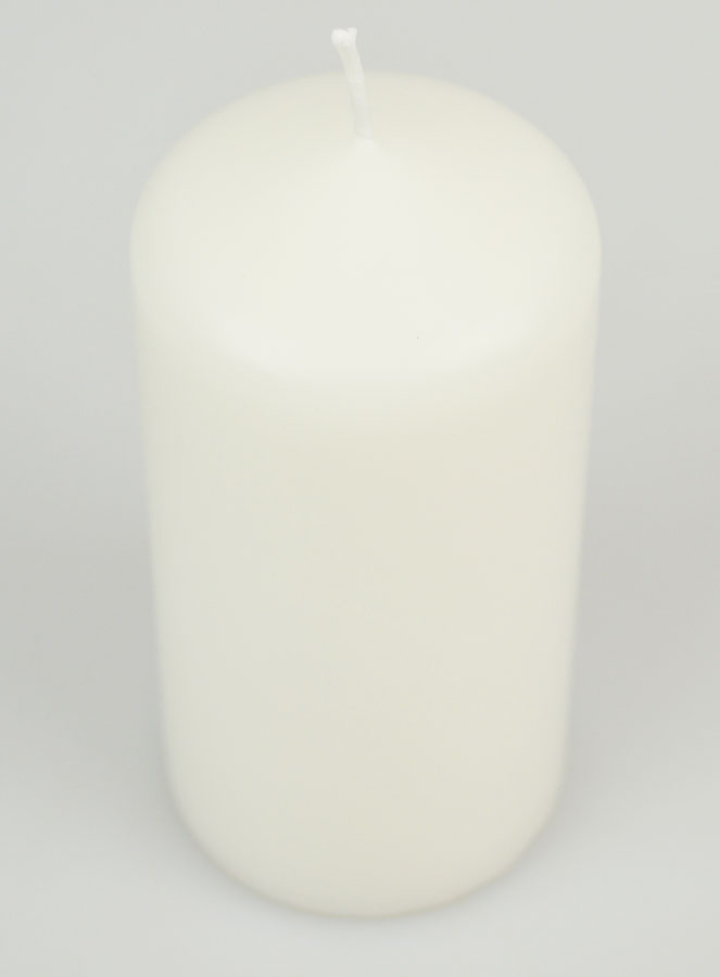 Vela Decorativa 12 cm - Blanco lechoso (pic 2)