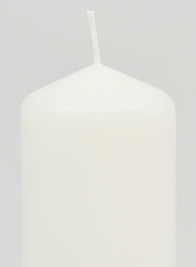 Vela Decorativa 12 cm - Blanco lechoso (pic 3)
