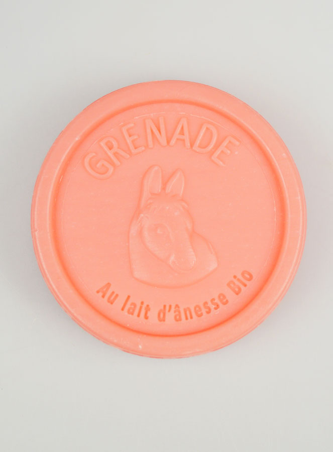 Jabón orgánico de leche de burra y granada - 100 g (pic 1)