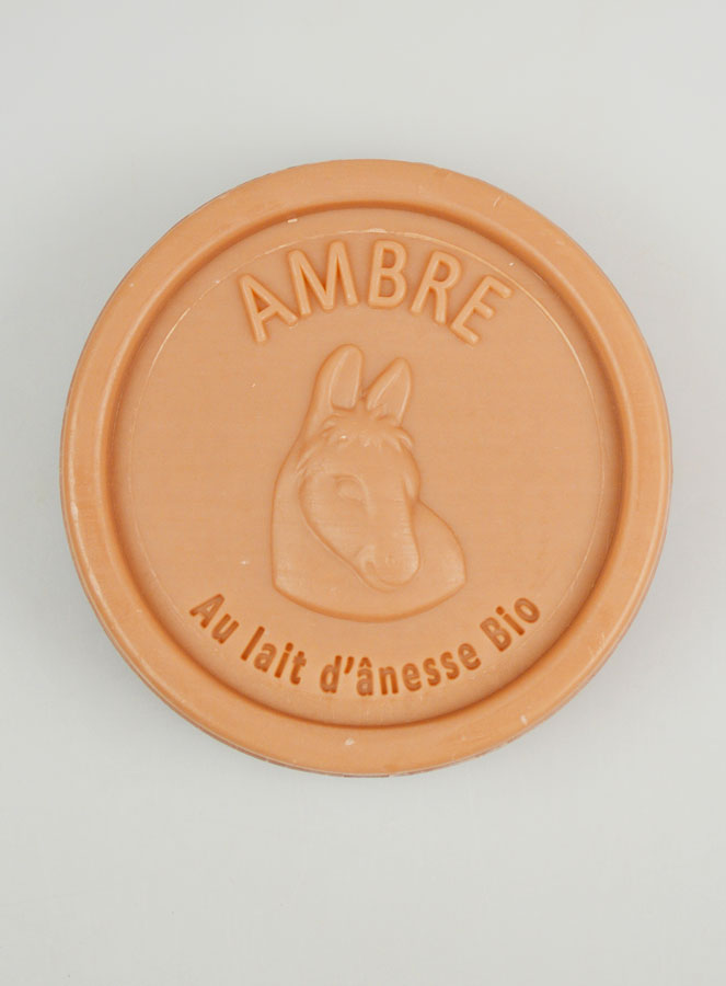 Jabón orgánico de leche de burra y ámbar - 100 g (pic 1)