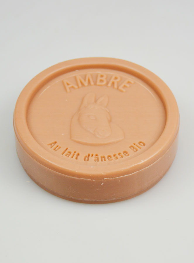 Jabón orgánico de leche de burra y ámbar - 100 g (pic 2)