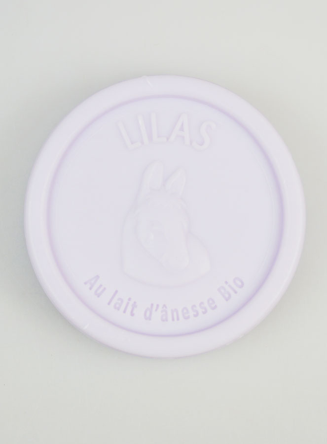 Jabón orgánico de leche de burra y lila - 100 g (pic 1)