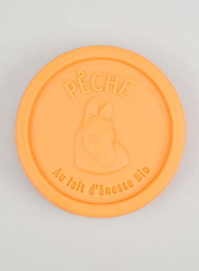 Jabón orgánico de leche de burra y melocotón - 100 g (pic 1)
