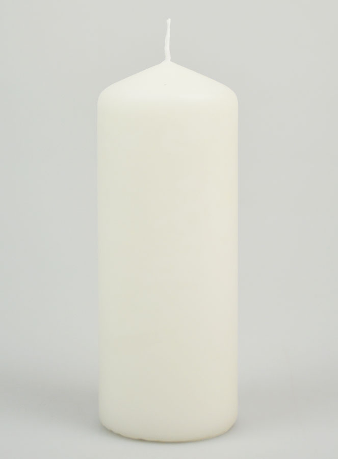 Vela Decorativa 15 cm - Blanco lechoso (pic 1)