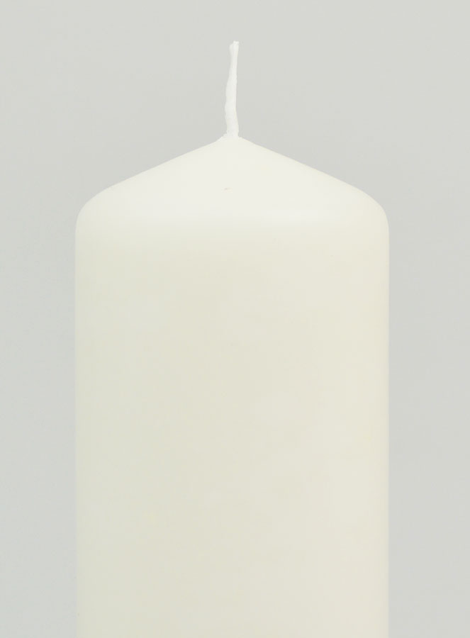 Vela Decorativa 15 cm - Blanco lechoso (pic 3)
