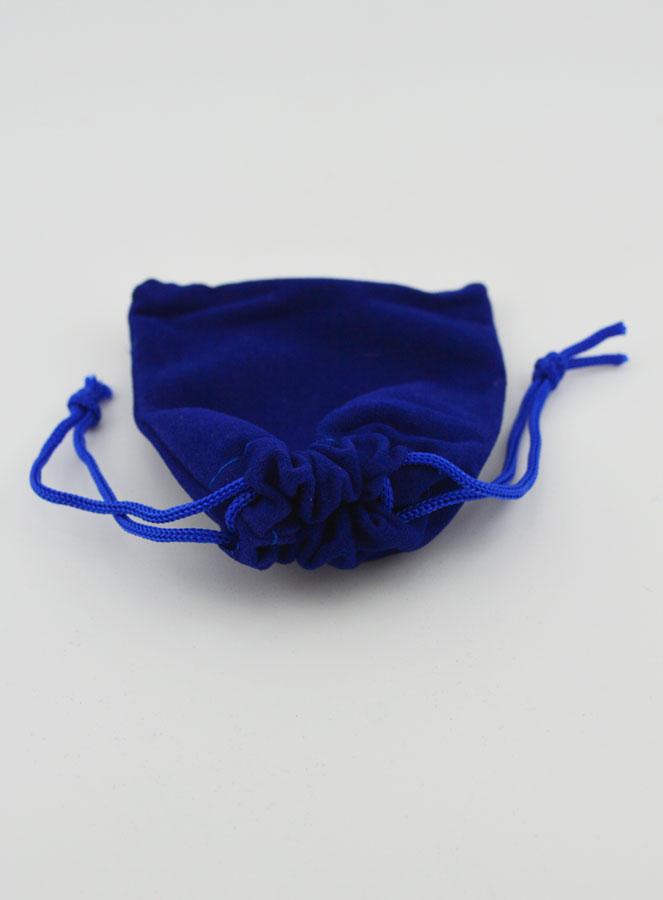 Bolsa Terço Presente Veludo 9cm - Azul (pic 2)