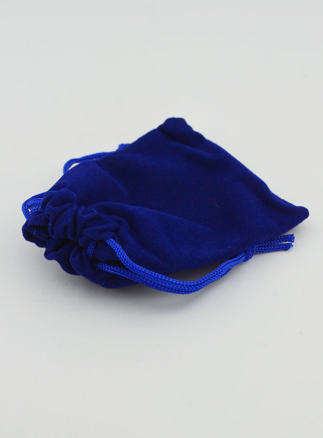 Bolsa Terço Presente Veludo 9cm - Azul (pic 4)