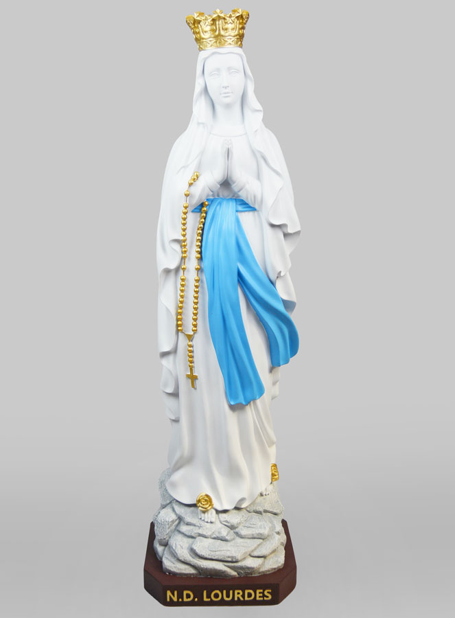 Estátua Maria Rainha do Céu Branca - 80 cm (pic 1)