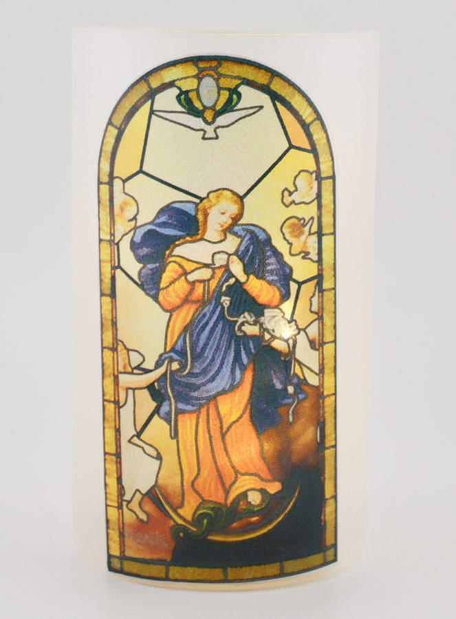 Portavelas LED - María Desatadora de Nudos y Oración (pic 1)