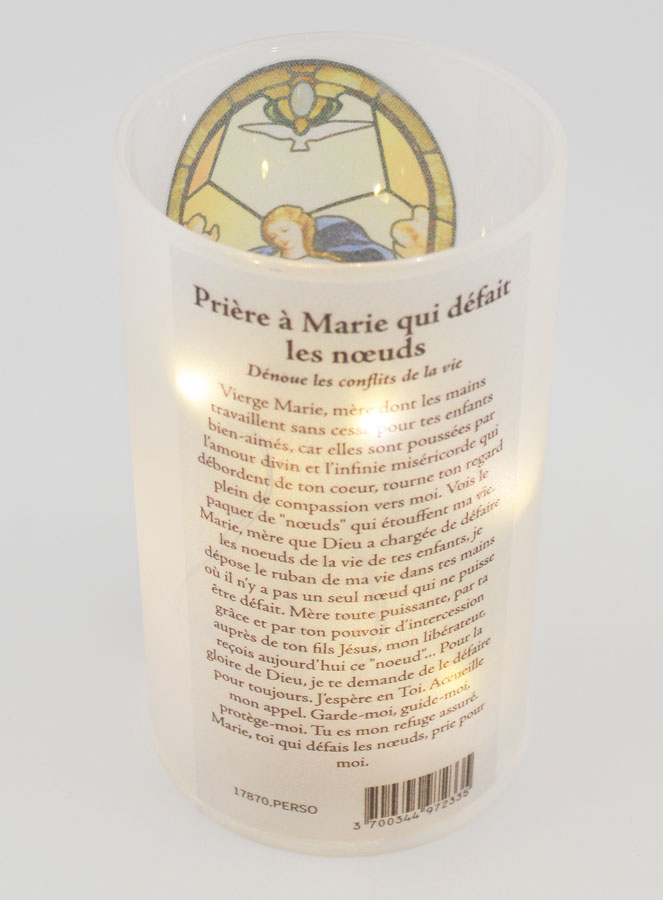 Portavelas LED - María Desatadora de Nudos y Oración (pic 3)