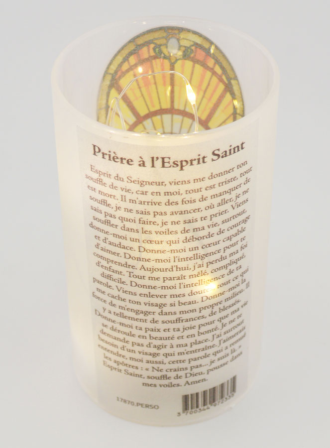 Portavelas LED - Espíritu Santo y Oración (pic 3)