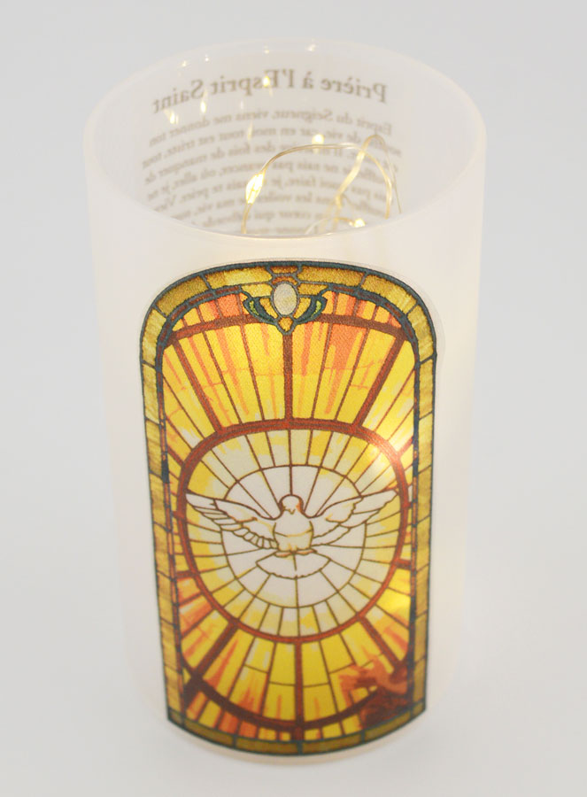 Portavelas LED - Espíritu Santo y Oración (pic 4)