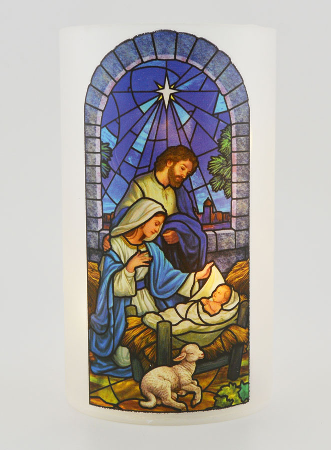 Portavelas LED y Oración - Natividad (pic 1)