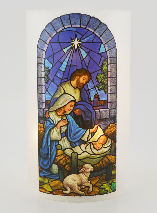 Regalo de Navidad - Portavelas LED y Oración de la Natividad (pic 1)