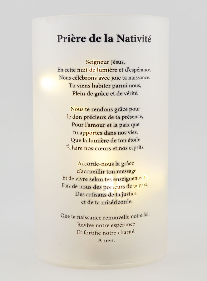 Regalo de Navidad - Portavelas LED y Oración de la Natividad (pic 2)