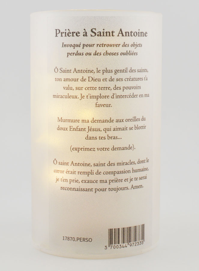 Portavelas LED y Oración - San Antonio (pic 2)