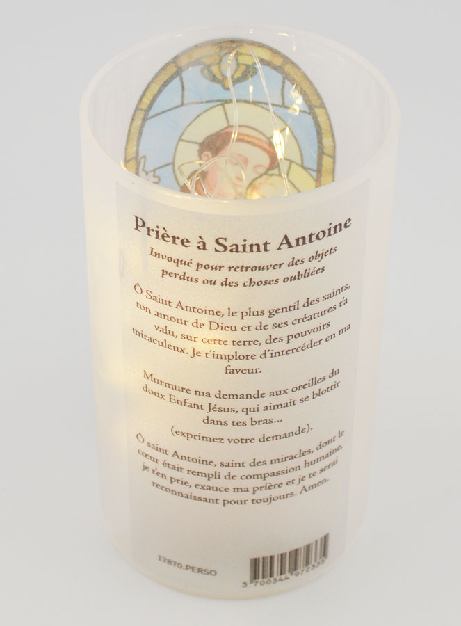 Portavelas LED y Oración - San Antonio (pic 3)