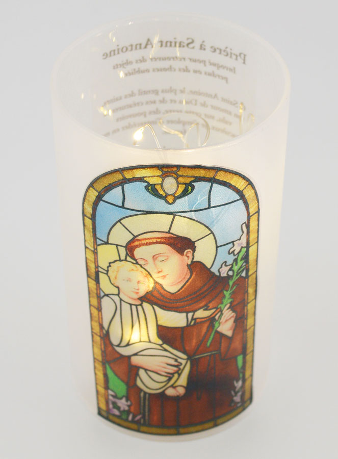 Portavelas LED y Oración - San Antonio (pic 4)