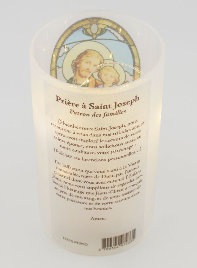 Portavelas LED y Oración - San José (pic 3)