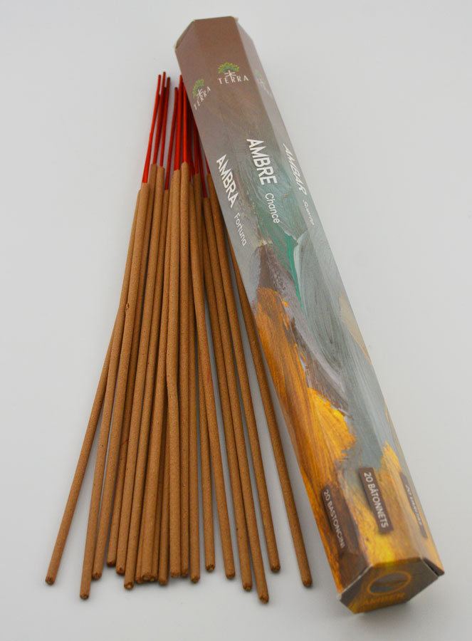 Varitas de incienso ámbar 30 g - Sin carbón (pic 2)