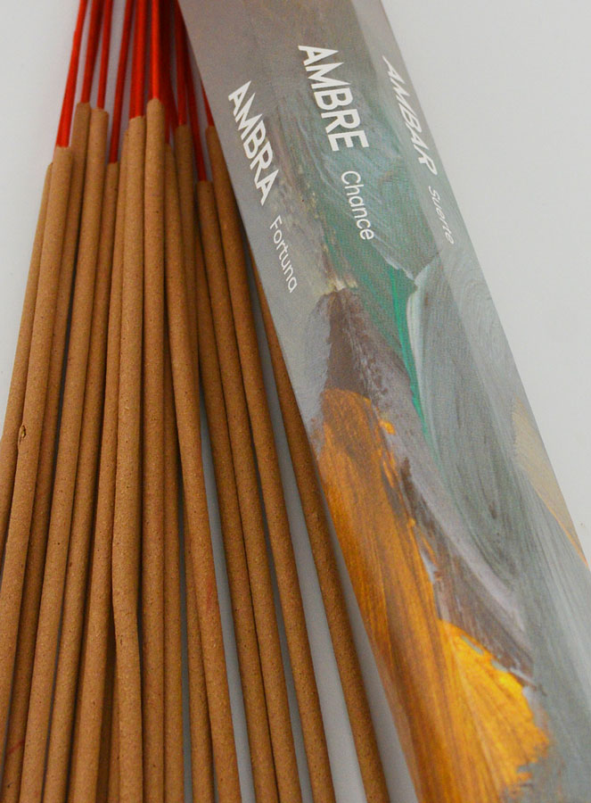 Varitas de incienso ámbar 30 g - Sin carbón (pic 4)