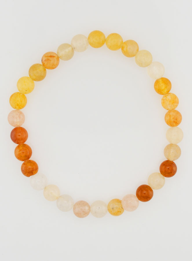 Pulseira em Pedra Natural de Jade Multicolor - 6mm (pic 1)