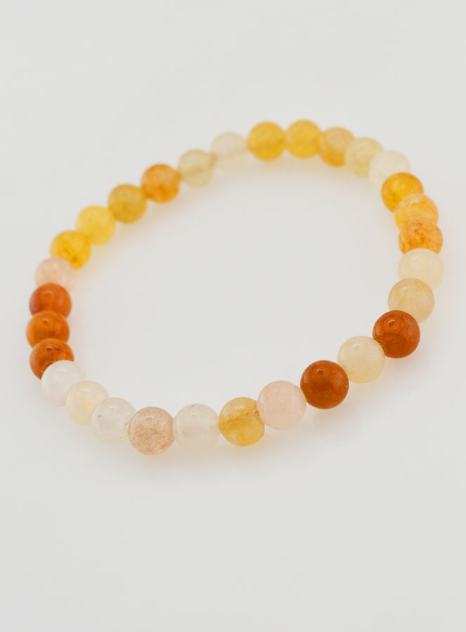 Pulseira em Pedra Natural de Jade Multicolor - 6mm (pic 4)