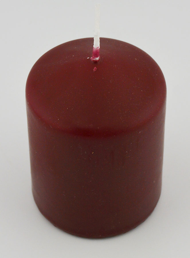 Vela Decorativa 8 cm - Burdeos (pic 2)