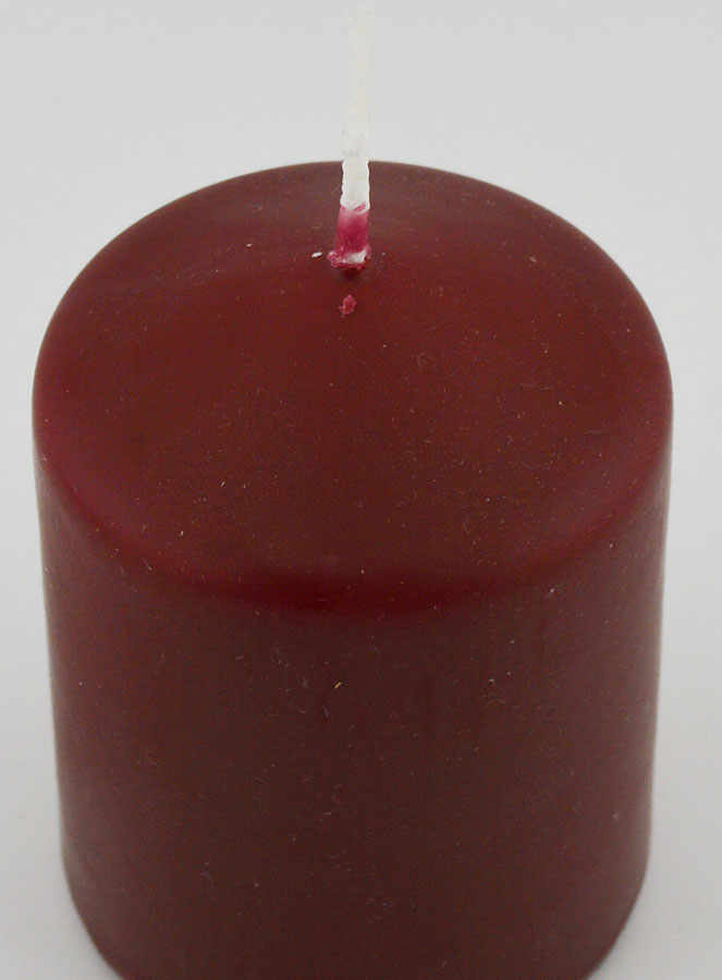 Vela Decorativa 8 cm - Burdeos (pic 4)