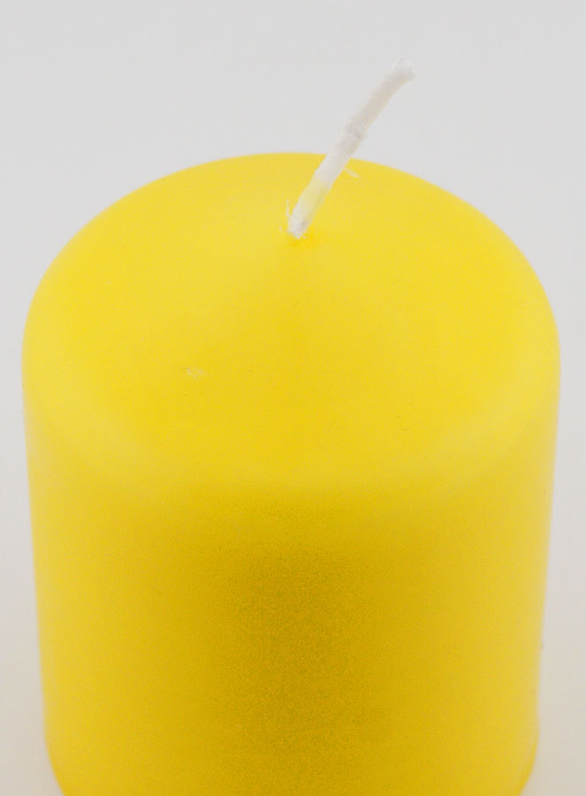 Vela Decorativa 8 cm - Amarillo (pic 4)
