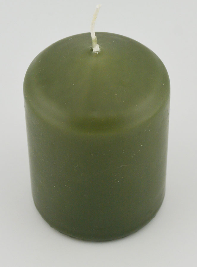 Vela Decorativa 8 cm - Verde Oliva (pic 2)