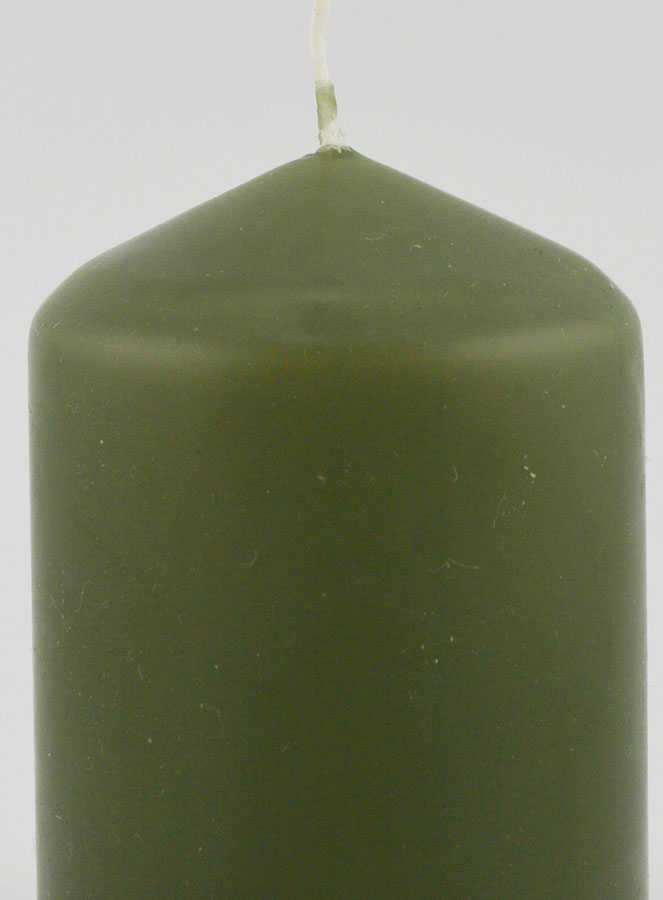 Vela Decorativa 8 cm - Verde Oliva (pic 3)