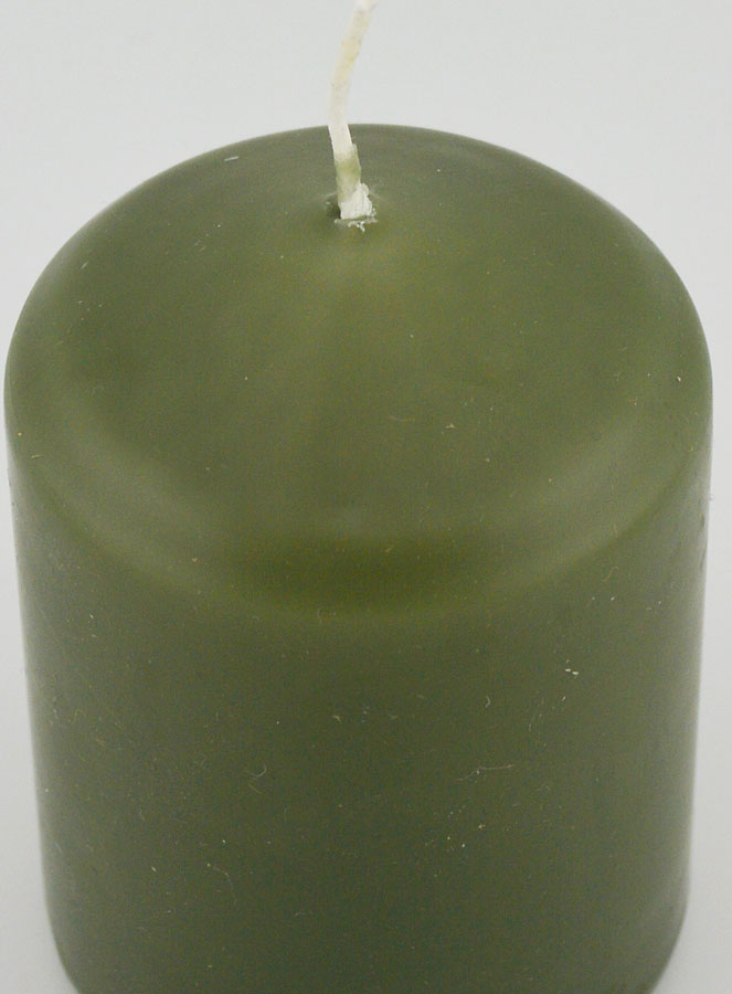 Vela Decorativa 8 cm - Verde Oliva (pic 4)
