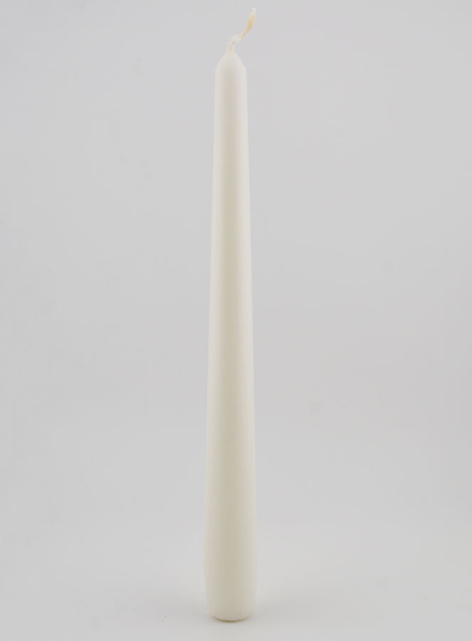 Vela Cónica Teñida en Masa 25 cm - Blanco (pic 1)