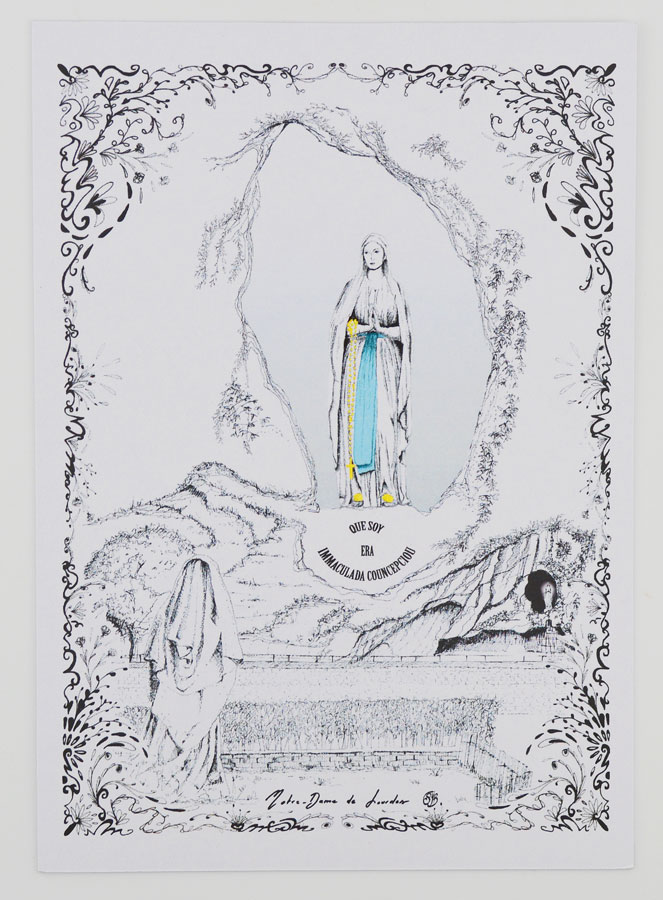 Cartão de Nossa Senhora de Lourdes (pic 1)