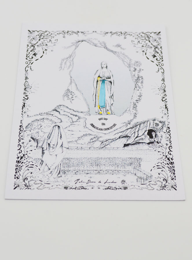 Cartão de Nossa Senhora de Lourdes (pic 2)