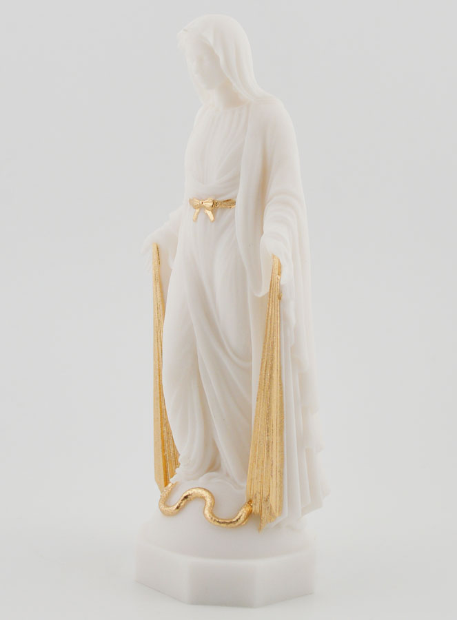 Estatua de la Virgen Milagrosa con los Rayos Dorados - 12 cm (pic 2)