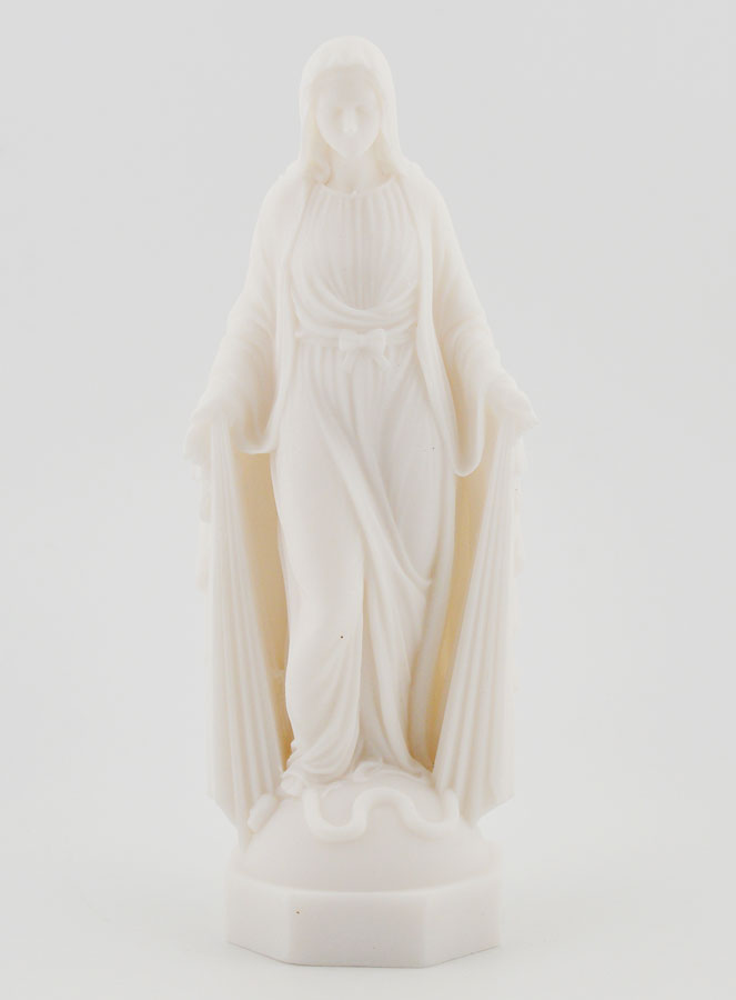 Estatua de la Virgen María Milagrosa en Alabastro - 12 cm (pic 1)