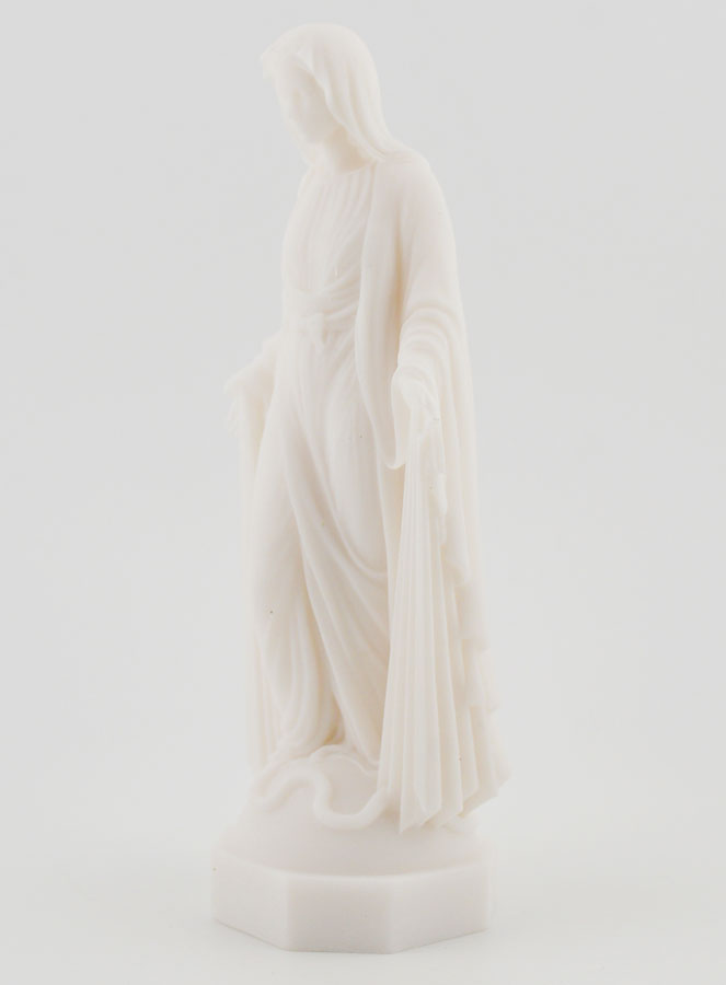 Estatua de la Virgen María Milagrosa en Alabastro - 12 cm (pic 2)