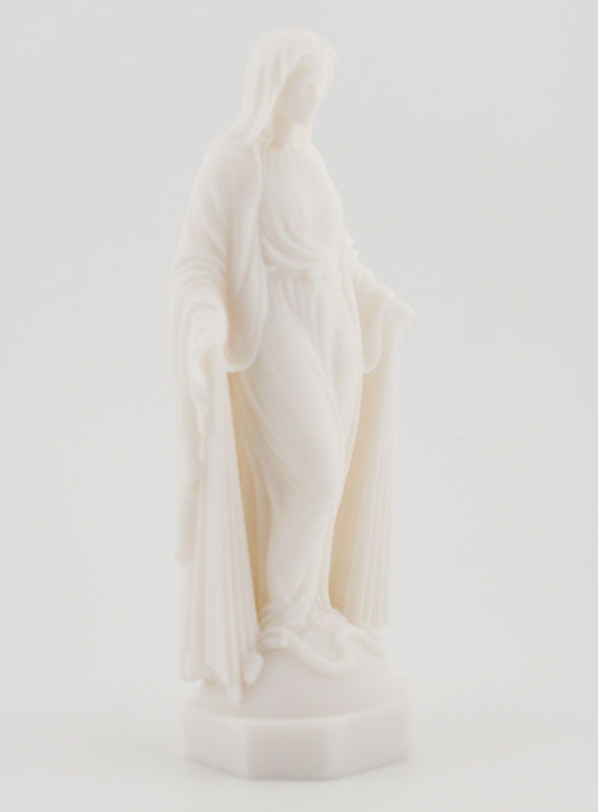 Estatua de la Virgen María Milagrosa en Alabastro - 12 cm (pic 3)